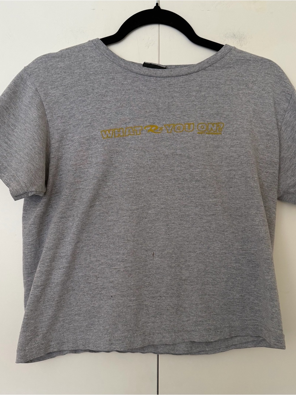 Women's‎ Cropped Vintage Y2K 90s Rusty Made In U.S.A. T-Shirt Baggy